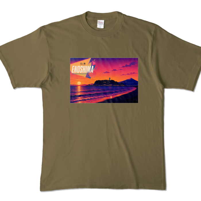 カラーTシャツ - XL - オリーブ (濃色)