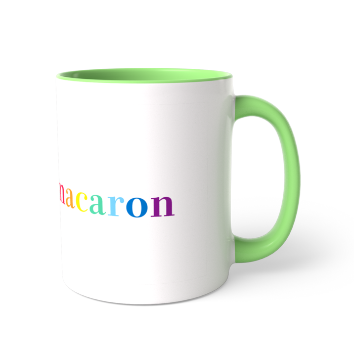 マカロンマグカップ　ライトグリーン