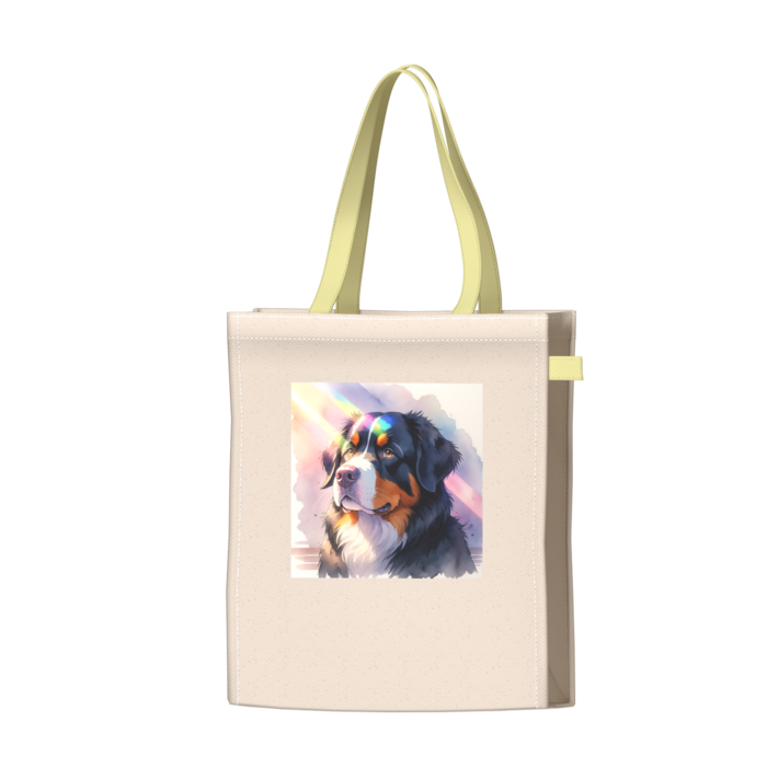 ツートンカラーバッグ - イエロー - W34 × H41 × D14cm