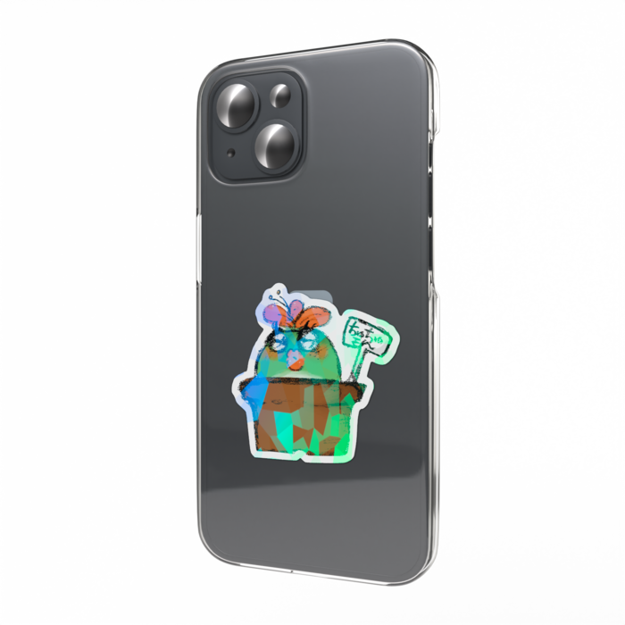 ホログラムスマホステッカー - 縦