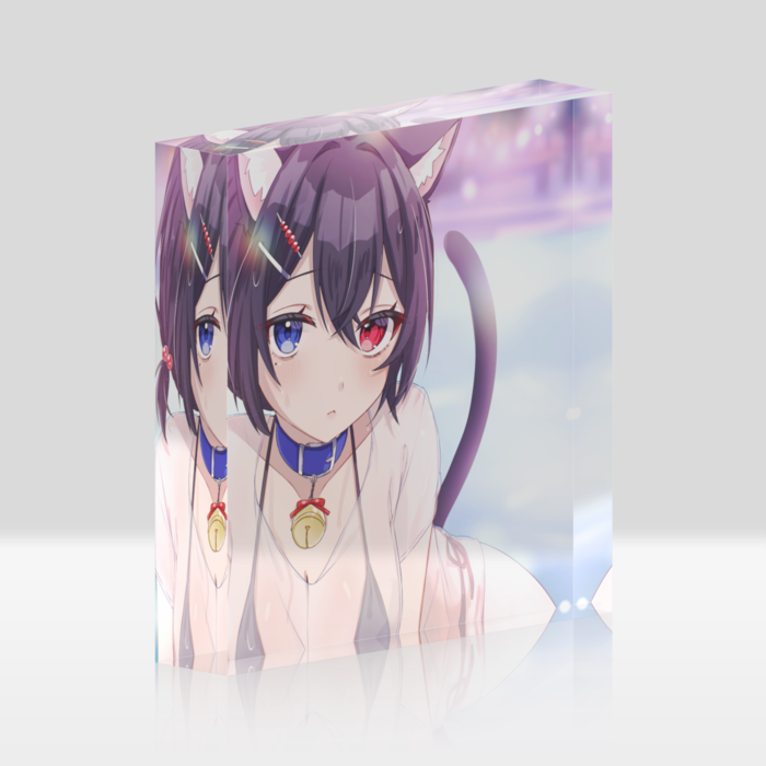 アクリルブロック(水着_クリア) - 100x100mm