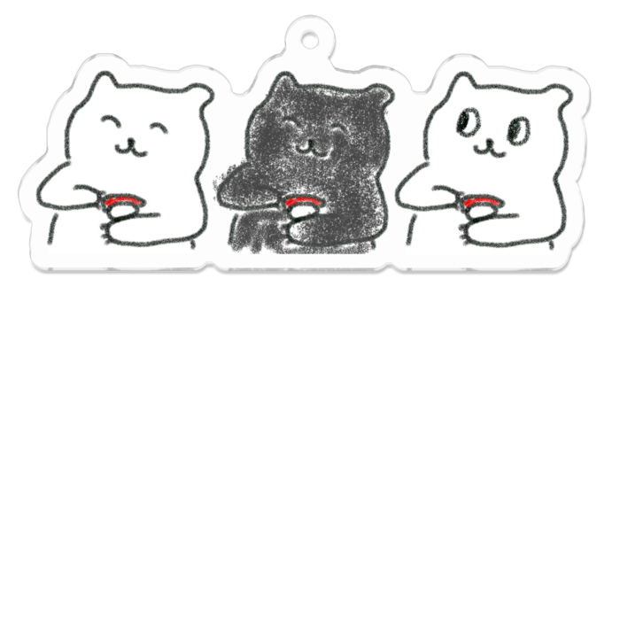 アクリルキーホルダー - 70 x 70 (mm)