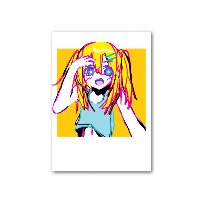 フォト風カード - 縦 - 片面
