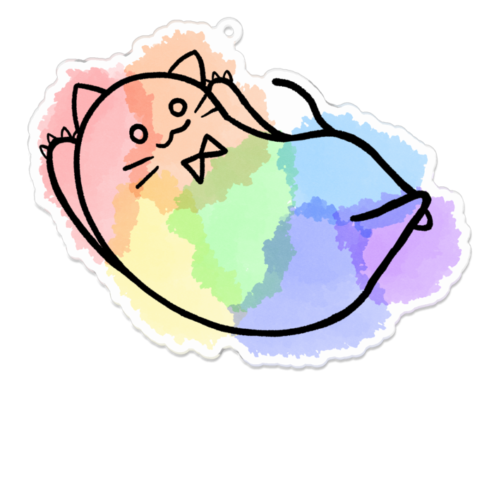 アクリルキーホルダー(コーティング) - 100 x 100 (mm)