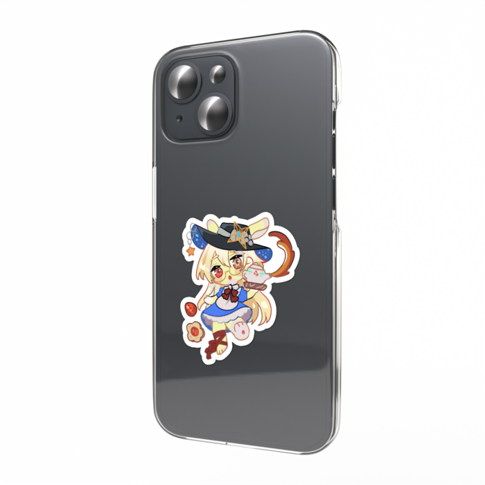 星丘ラミーアリス眼鏡うさぎイメージSDスマホステッカー - W55 × H91mm 以内