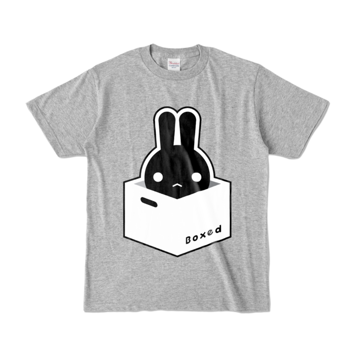 【濃Ｔ】黒：S（杢グレー）