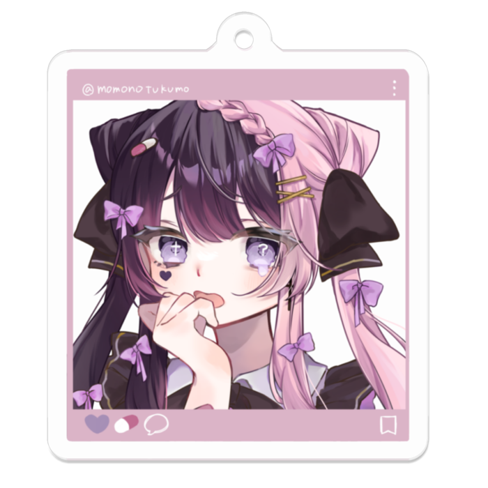 アクリルキーホルダー - 50 x 50 (mm)