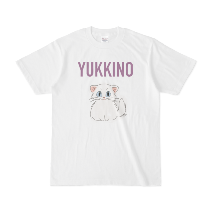 Tシャツ - S - 白 - 紫文字