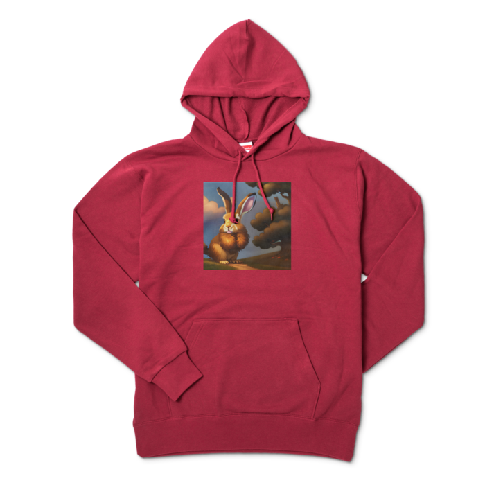 パーカー - XL - バーガンディ