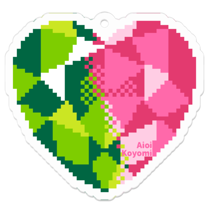 黄緑/濃桃 - 50 x 50 (mm)