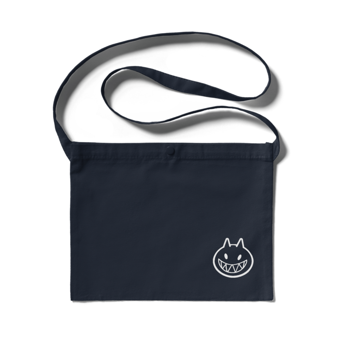 アクマイルのワンポイントサコッシュ（ネイビー）