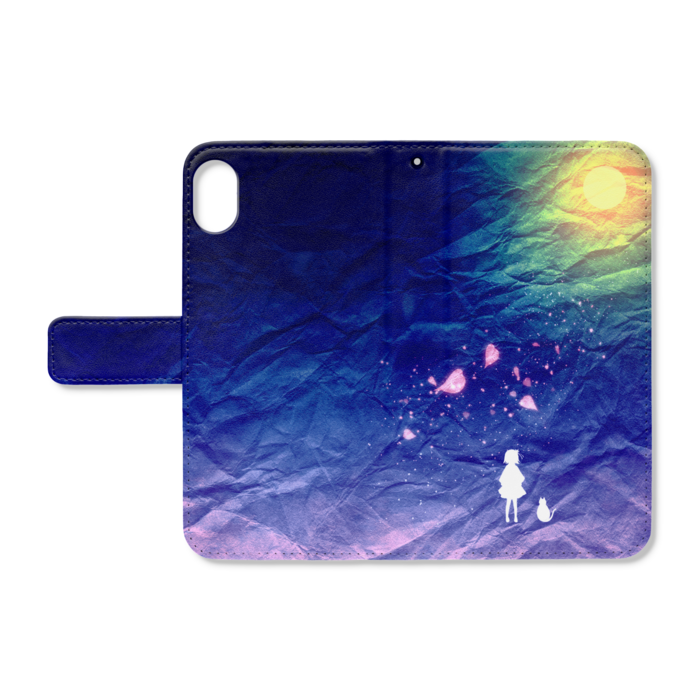 手帳型iPhoneケース - iPhone XR - ストラップ穴 あり
