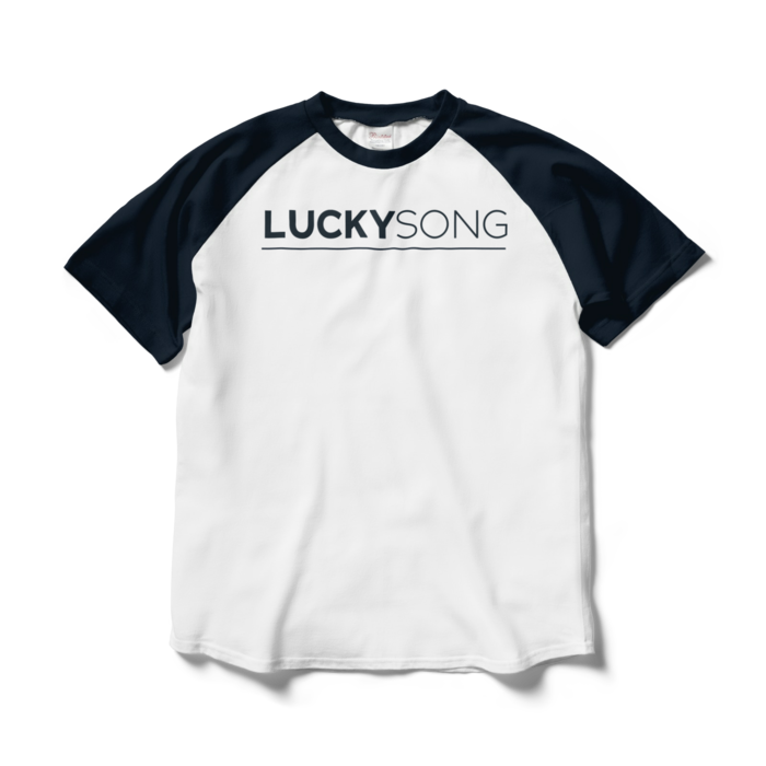 ラグランTシャツ - L - ホワイト×ネイビー
