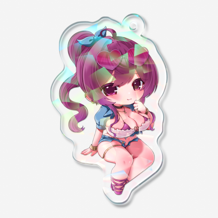 ホログラムアクリルキーホルダー - 50 × 50mm