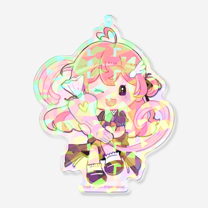 ホログラムアクリルキーホルダー - 100 × 100mm