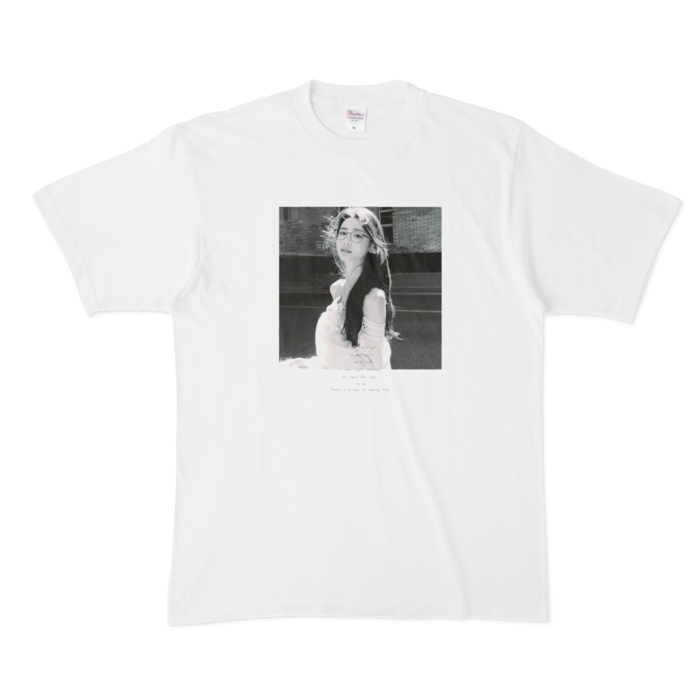 Tシャツ - XL - 白（白黒プリント）