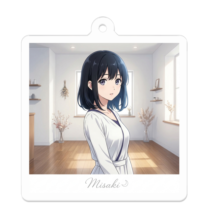 アクリルキーホルダー - 50 x 50 (mm)