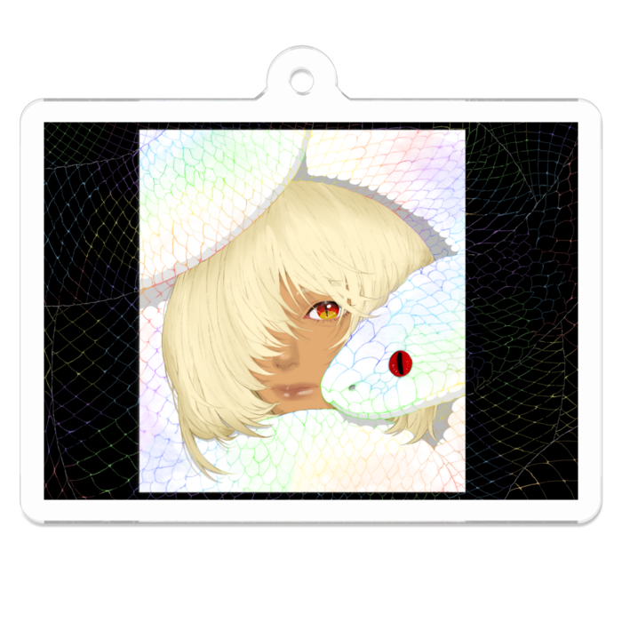 アクリルキーホルダー（コーティング） - 50 x 50 (mm)