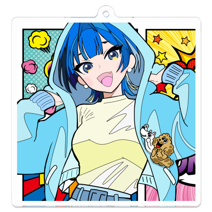 アクリルキーホルダー - 70 x 70 (mm)