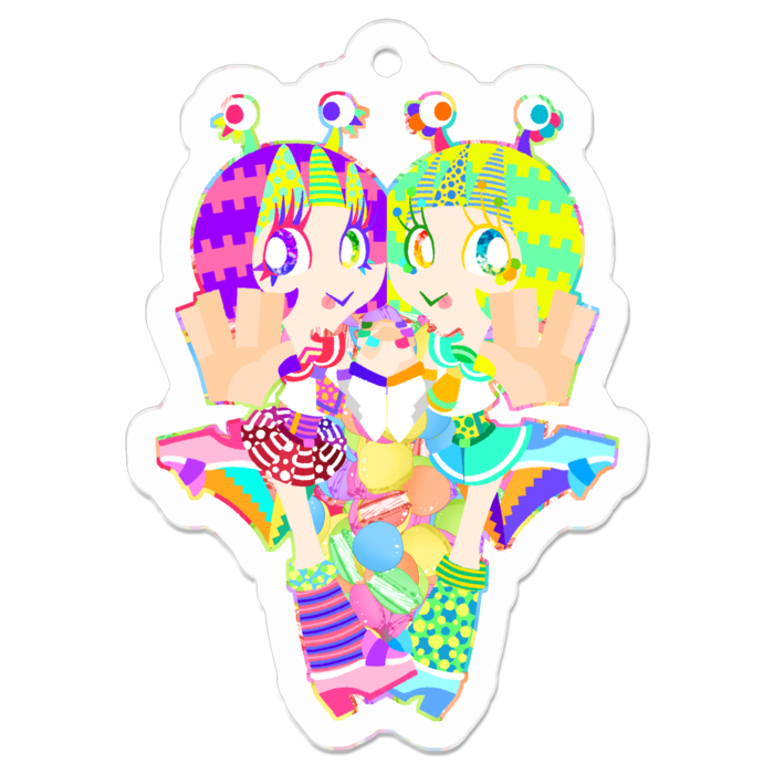 アクリルキーホルダー - 50 x 50 (mm)