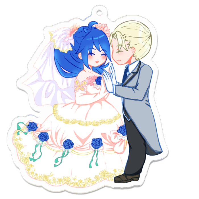 アクリルキーホルダー（コーティング） - 70 x 70 (mm)