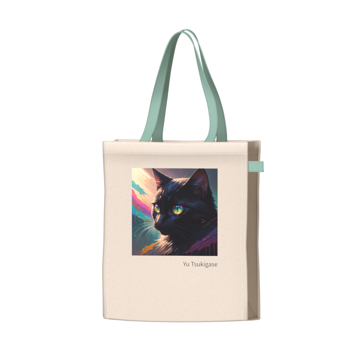 ツートンカラーバッグ - グリーン - W34 × H41 × D14cm