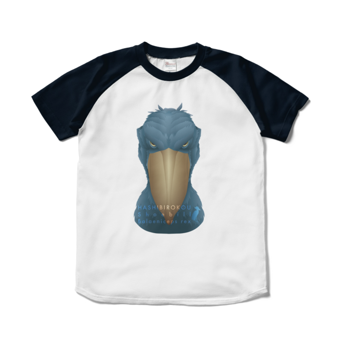 ラグランTシャツ - S - ホワイト×ネイビー