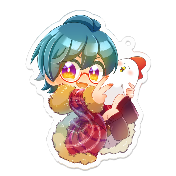 アクリルキーホルダー - 70 x 70 (mm)