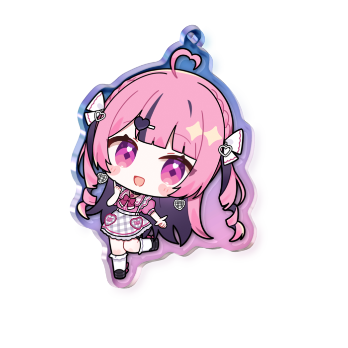 オーロラアクリルキーホルダー - 70 × 70mm