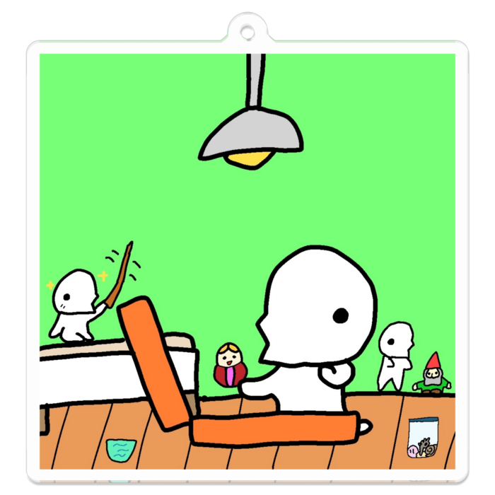 アクリルキーホルダー - 70 x 70 (mm) - いろんな雑貨品