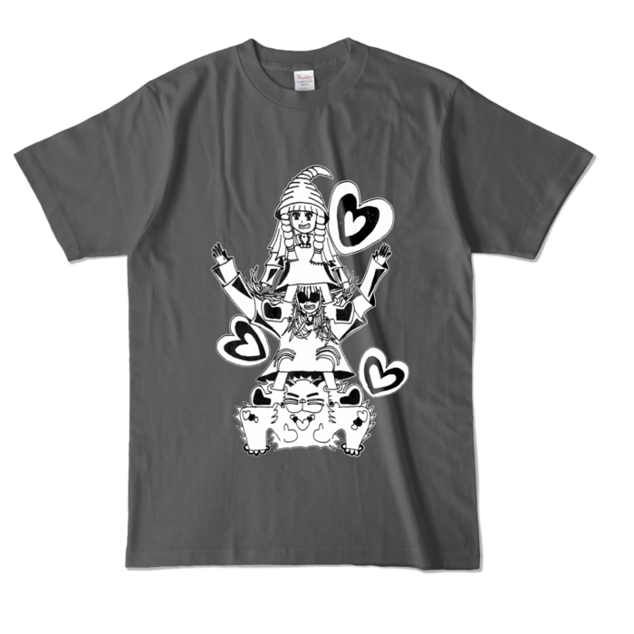 カラーTシャツ - L - チャコール (濃色)