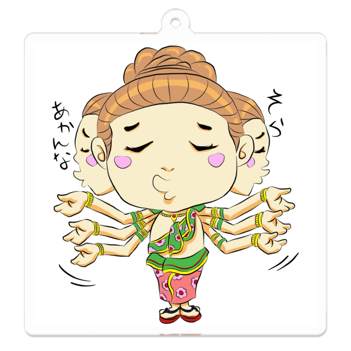 アクリルキーホルダー - 70 x 70 (mm)