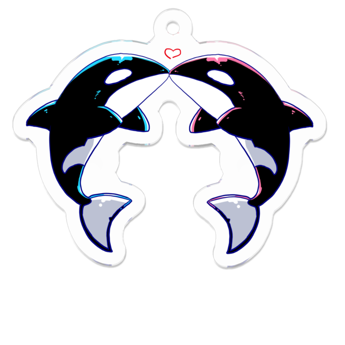 アクリルキーホルダー（コーティング） - 50 x 50 (mm)