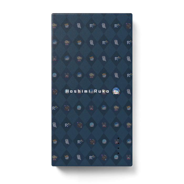 モバイルバッテリー（blue） - 123 x 65 (mm)