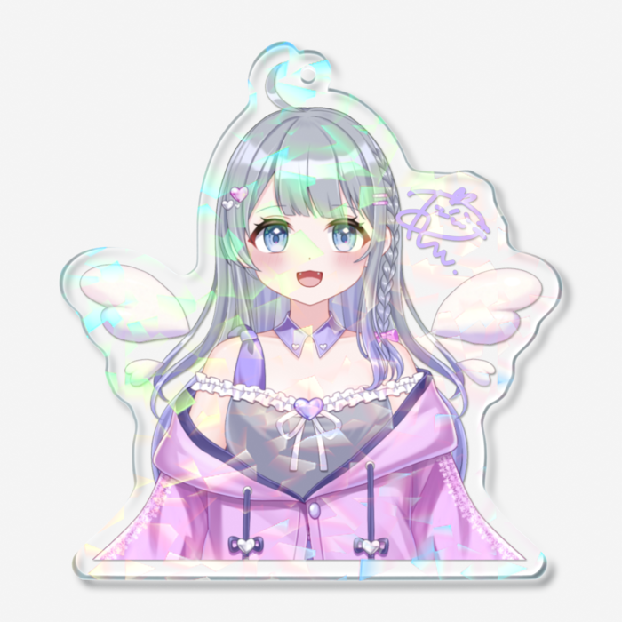 ホログラムアクリルキーホルダー - 70 × 70mm