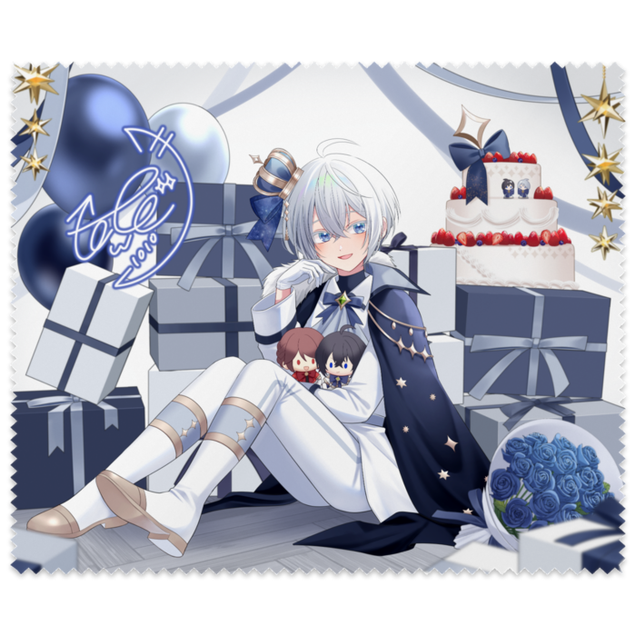 【白】統冬イツキ・メガネ拭き