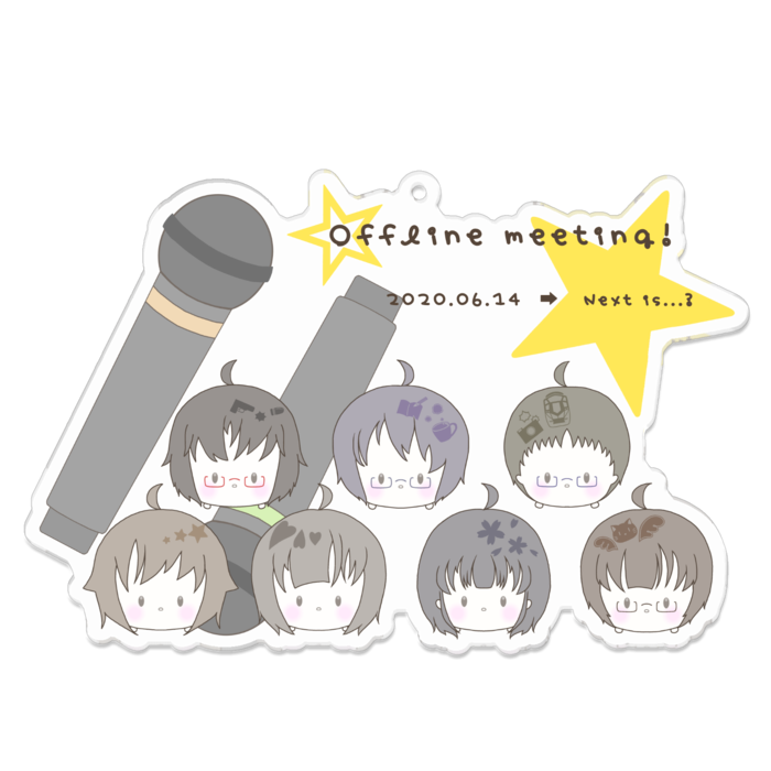 アクリルキーホルダー - 100 x 100 (mm)