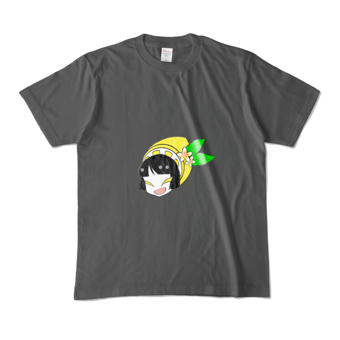 カラーTシャツ(濃色) - M - 両面 - チャコール