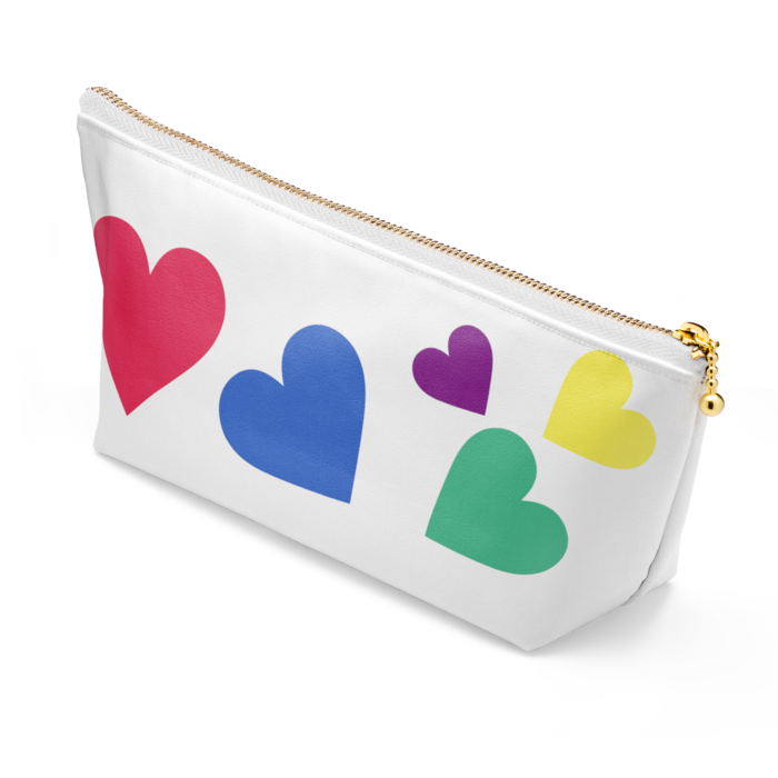 ポーチ - 長さ21.5cm / 高さ10cm - ホワイト