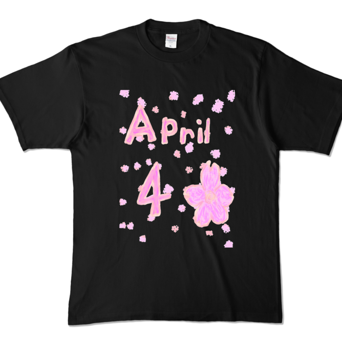 カラーTシャツ - XL - ブラック (濃色)