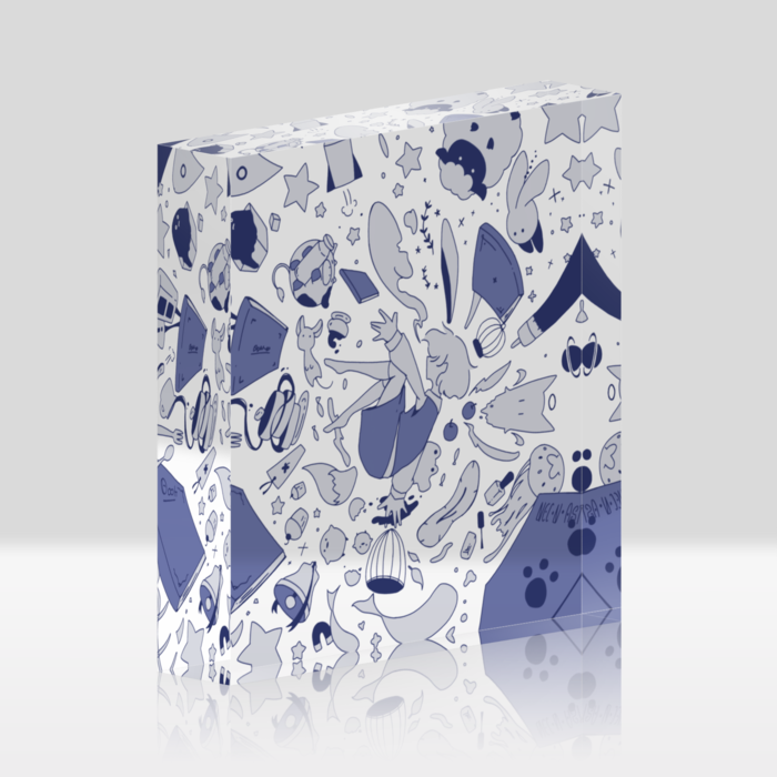 アクリルブロック - 100x100mm