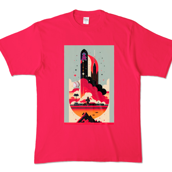 カラーTシャツ - XL - ホットピンク (濃色)