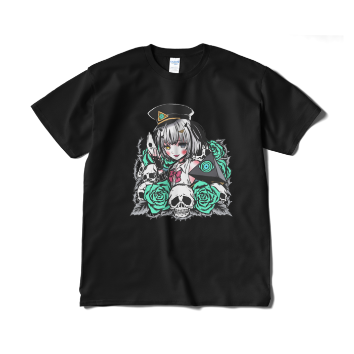 猫又先生のすてきなイラスト見せびらかし！Tシャツ - XL - ブラック