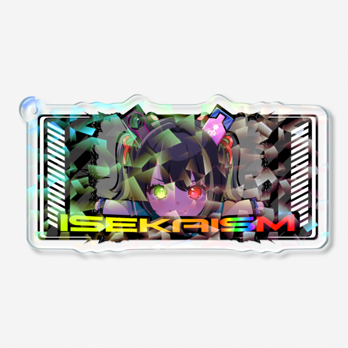 ホログラムアクリルキーホルダー - 70 × 70mm