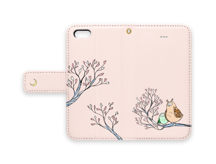 手帳型iPhoneケース - iPhone5 - ストラップ穴 あり