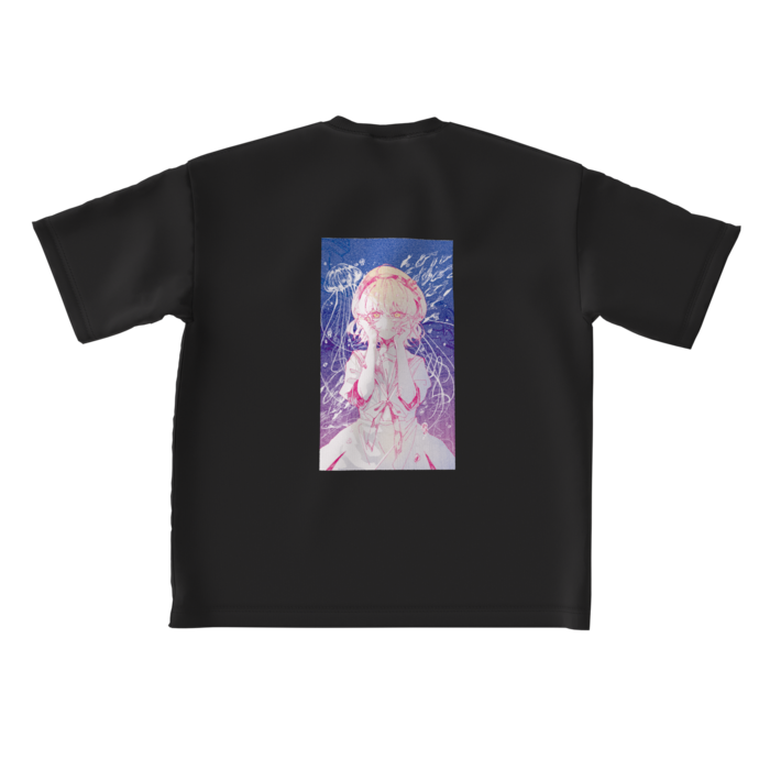ビッグシルエットTシャツ - L - ブラック