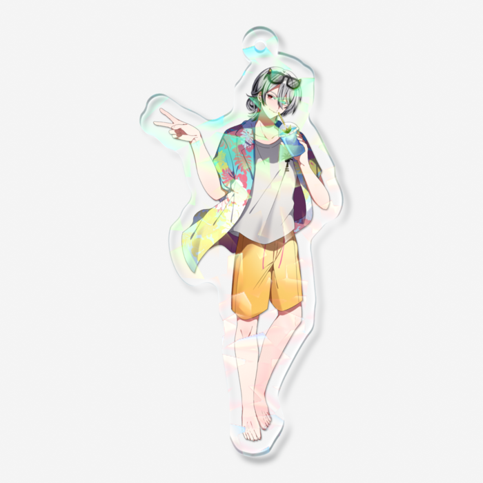 ホログラムアクリルキーホルダー - 70 × 70mm