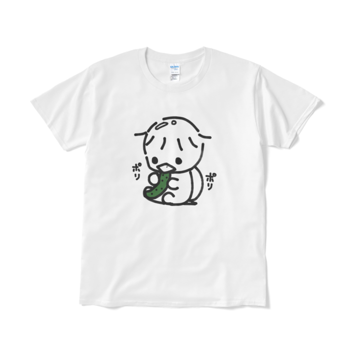 きゅうりを食べるかっぱTシャツ - むにまる。 - BOOTH