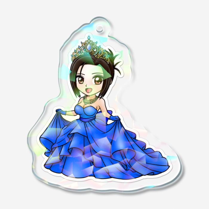 ホログラムアクリルキーホルダー - 50 × 50mm