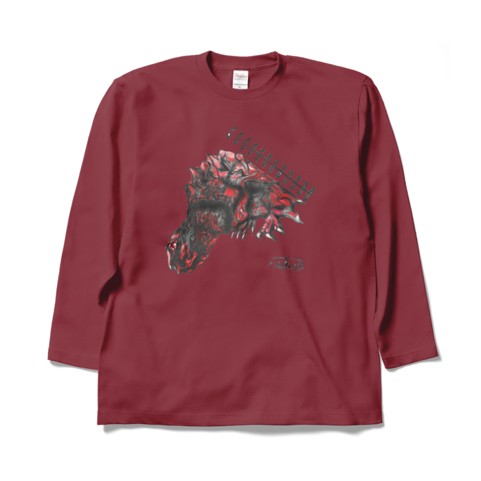 ロングスリーブTシャツ - XL - バーガンディ